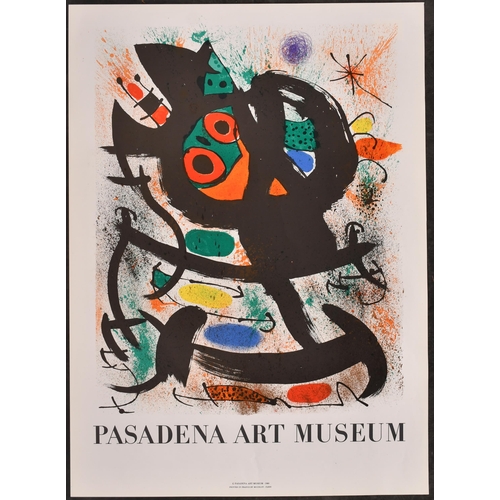 140 - After Jean Miro (1893-1983) Spanish. Pasadena Art Museum, Exhibition poster, unframed overall 31.7