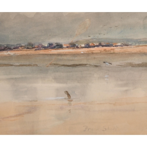 158 - Frank Short (1857-1945) British. 'Across the Bay', Watercolour, Signed, and inscribed on a label ver... 