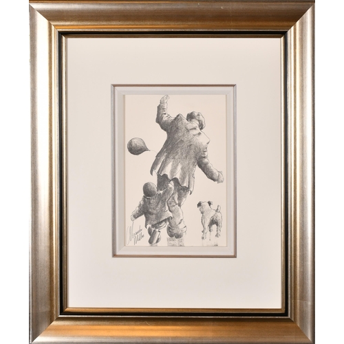 196 - Alexander Millar (1960-    ) British. 'The Balloon', Pencil, Signed, 11