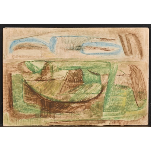 202 - Circle of Henry Moore (1898-1986) British. Untitled, Mixed media, unframed, 15