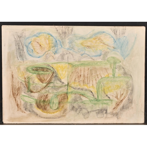 202 - Circle of Henry Moore (1898-1986) British. Untitled, Mixed media, unframed, 15