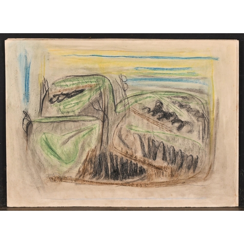 202 - Circle of Henry Moore (1898-1986) British. Untitled, Mixed media, unframed, 15