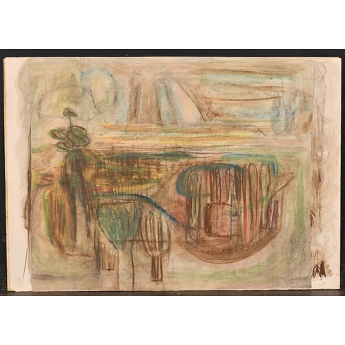 202 - Circle of Henry Moore (1898-1986) British. Untitled, Mixed media, unframed, 15