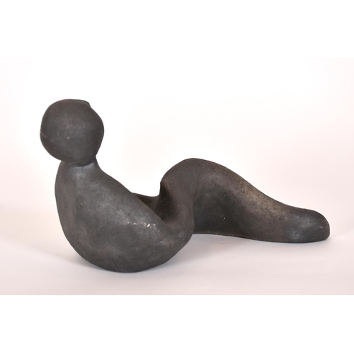 327 - Angela Finch (20th-21st Century) British. Seated Figure, Plaster, Incised stamp, height 6.25