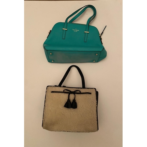 431 - Kate Spade New York, four handbags, Jade Green, Fleece, and two with floral patterns  (all with sepe... 