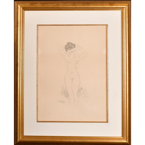 120 - Auguste Rodin (1840-1917) French. 'Nude Study', Lithograph, 15.5