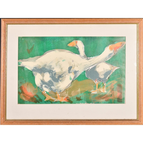 134 - Alison Milner-Gulland (20th-21st Century) British. 'Geese', Lithograph, Signed in pencil, 14