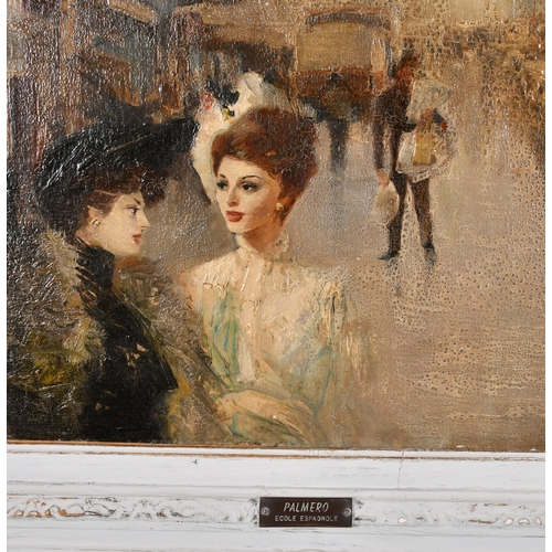 217 - Alfredo Palmero de Gregorio (1901-1991) Spanish/French. A Parisian Street Scene, Oil on canvas, Sign... 