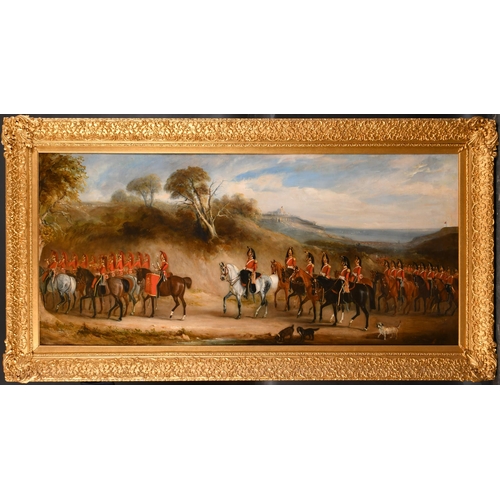 25 - John Ferneley Junior (1814-1862) British. The 6th Dragoon Guards (Carabiniers) at Dover, with the Ca... 