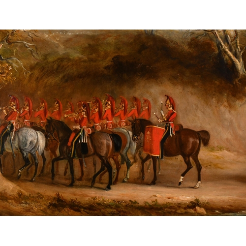 25 - John Ferneley Junior (1814-1862) British. The 6th Dragoon Guards (Carabiniers) at Dover, with the Ca... 