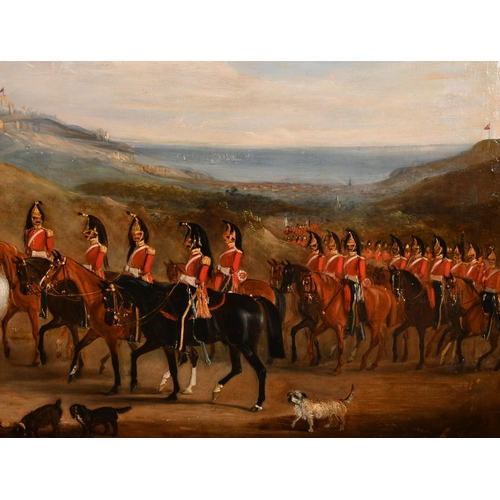 25 - John Ferneley Junior (1814-1862) British. The 6th Dragoon Guards (Carabiniers) at Dover, with the Ca... 