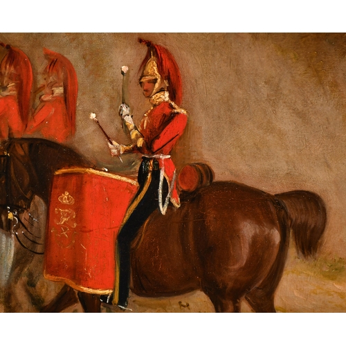 25 - John Ferneley Junior (1814-1862) British. The 6th Dragoon Guards (Carabiniers) at Dover, with the Ca... 