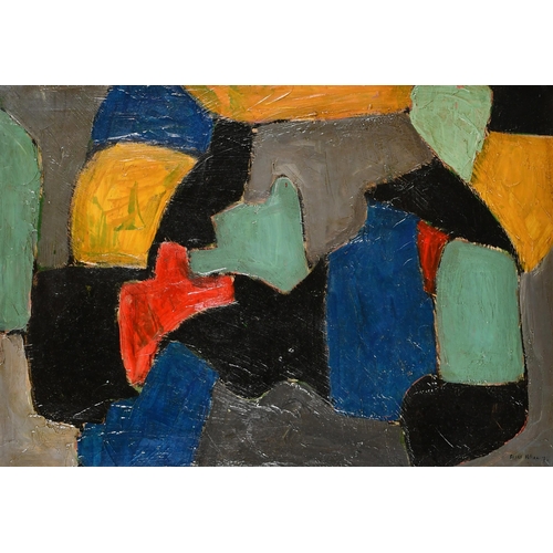 254 - After Serge Poliakoff (1900-1969) Russian/French. Untitled, Oil on canvas, Bears a signature, 20