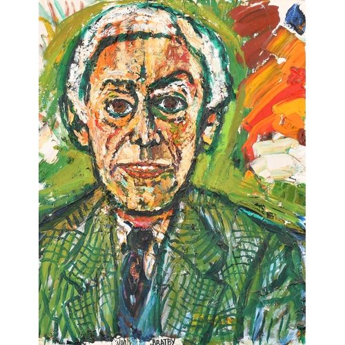 272 - John Bratby (1928-1992) British. Portrait of Lord Scarman (Master of the Rolls), Oil on canvas, Sign... 