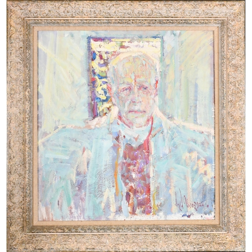 278 - Arthur K Maderson (1942-) Irish. Self-Portrait, Oil on canvas laid down, Signed, and inscribed verso... 