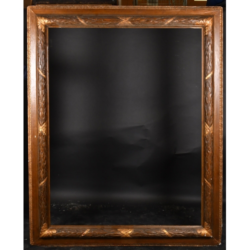 285 - Early 19th Century Italian School. A Gilt and Painted Composition Frame, rebate 61.5