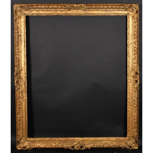 295 - 19th Century English School. A Gilt Composition Frame, with swept and pierced centres and corners, r... 