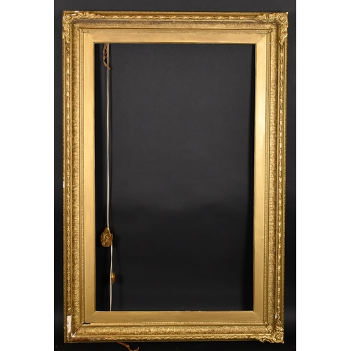 296 - 19th Century English School. A Painted Composition Frame, with swept corners, rebate 50.5