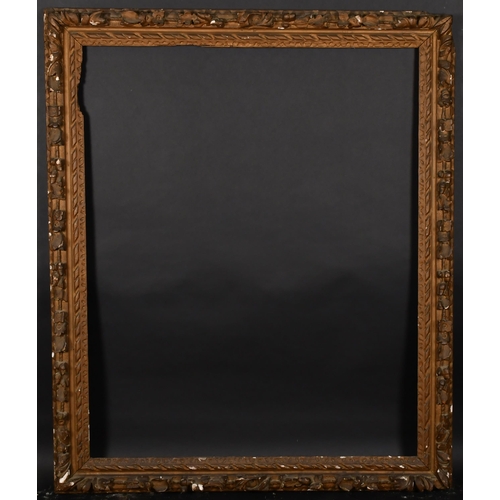 297 - 18th Century English School. A Pair of Painted Carved Wood Frames, rebate 50