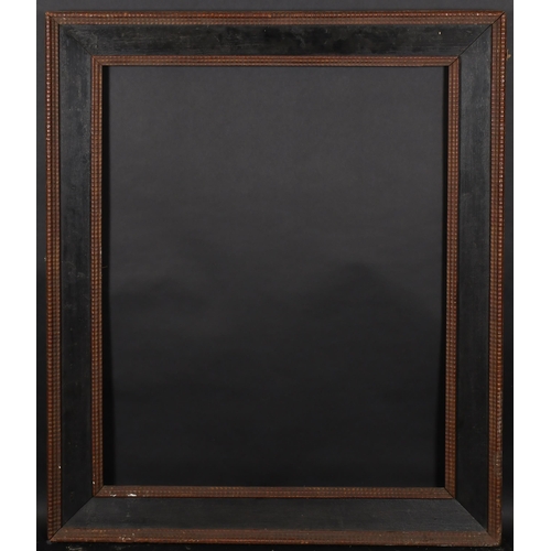 311 - 19th Century European School. A Black and Painted Composition Frame, rebate 41.5