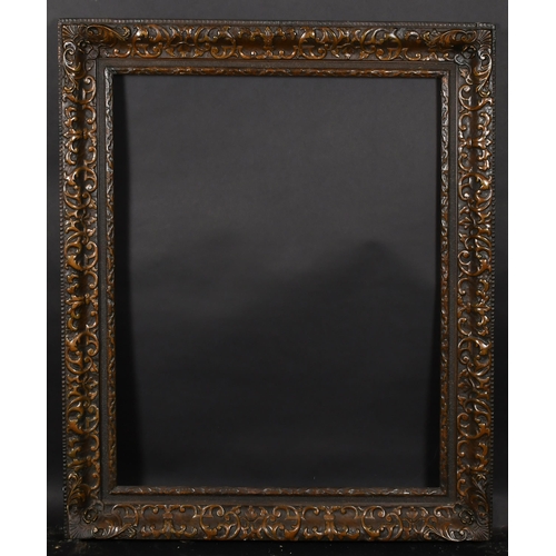 319 - 19th Century European School. A Painted Composition Frame, with swept corners, rebate 37