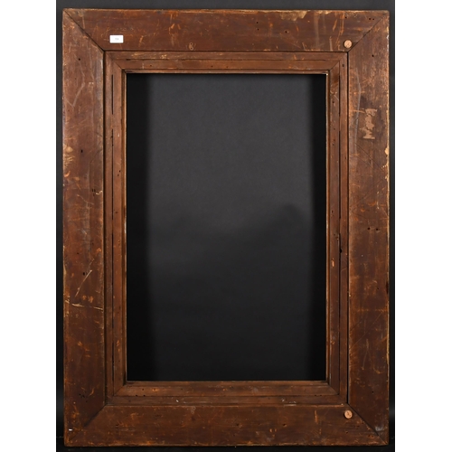 324 - 19th Century European School. A Gilt and Painted Composition Frame, with swept corners, rebate 36