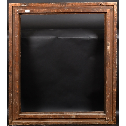 327 - 19th Century English School. A Black Painted Hollow Frame, with gilt inner edge, rebate 33.5