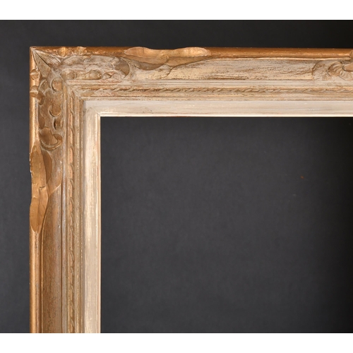 332 - 20th Century French School. A Painted Carved Wood Frame, rebate 31.75