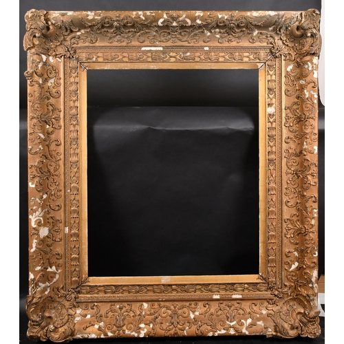 340 - 19th Century English School. A Painted Composition Frame, with swept corners, rebate 30