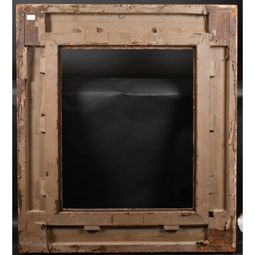 340 - 19th Century English School. A Painted Composition Frame, with swept corners, rebate 30