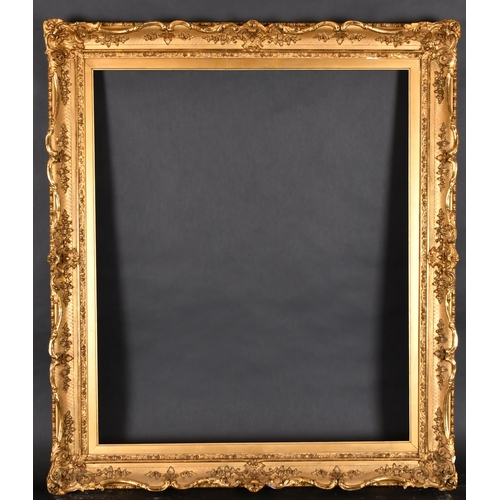 343 - 19th Century English School. A Gilt Composition Frame, with swept centres and corners, rebate 30