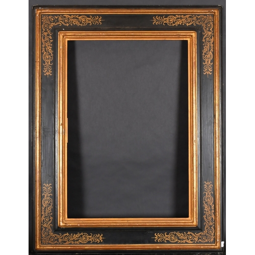 351 - 20th Century Italian School. A Gilt and Black Painted Frame, rebate 29