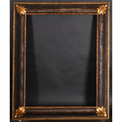 355 - 20th Century European School. A Black and Gilt Painted Frame, rebate 28.25