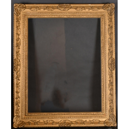 358 - Early 19th Century English School. A Painted Composition Frame, with swept centres and corners and i... 