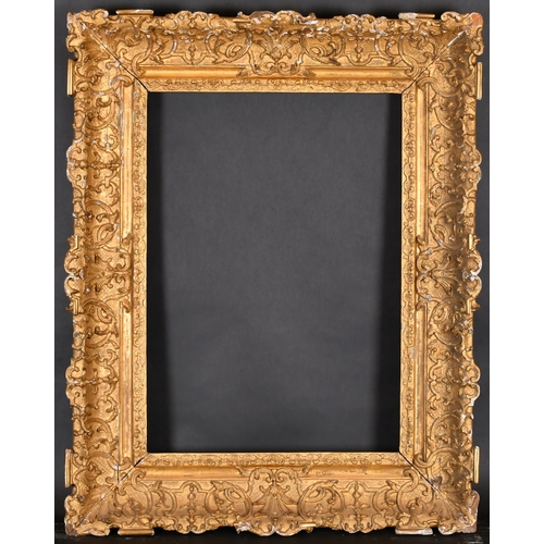 370 - 17th Century French School. A Carved Giltwood Louis X1V Frame, rebate 24.5