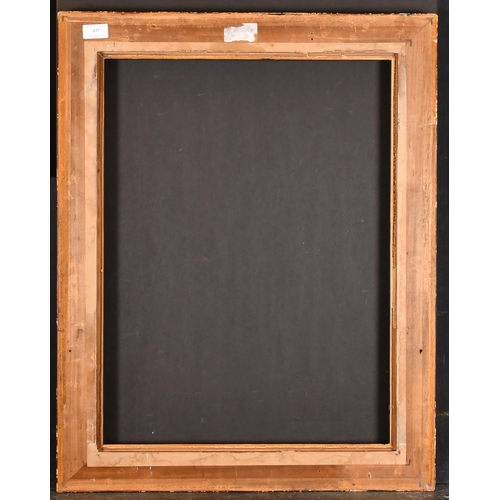 377 - 20th Century European School. A Black Painted Frame, with a gilded plate, rebate 24