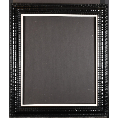 381 - 20th Century English School. A Black Rippled Frame, with a white slip, rebate 23.75