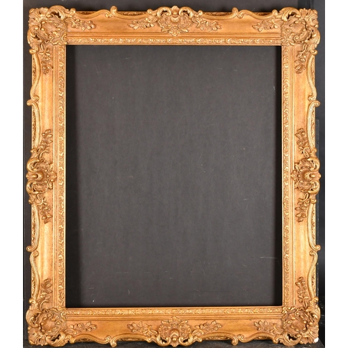 386 - 20th Century English School. A Gilt Composition Frame, with swept and pierced centres and corners, r... 