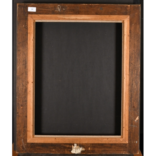 389 - 20th Century French School. A Painted Carved Wood Frame, with a fabric slip, rebate 22.25