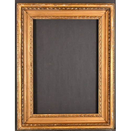 402 - 19th Century English School. A Gilt and Painted Carved Wood Frame, rebate 20.5