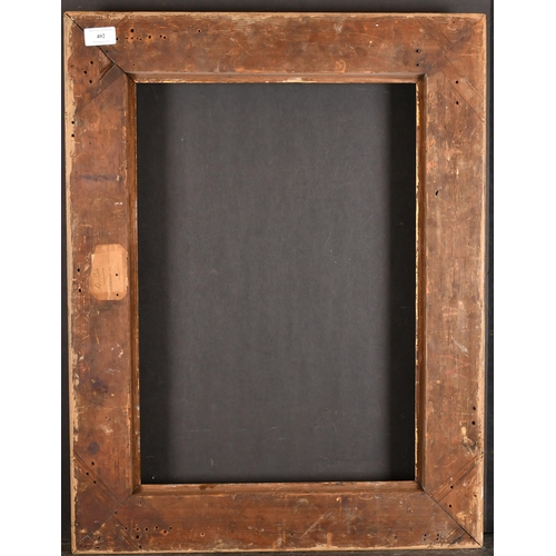 402 - 19th Century English School. A Gilt and Painted Carved Wood Frame, rebate 20.5