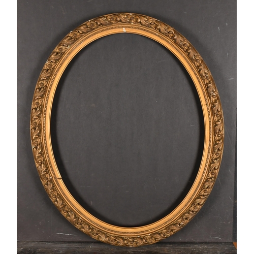 408 - 19th Century European School. An Oval Gilt Composition Frame, rebate 20