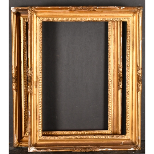 419 - Early 19th Century English School. A Pair of Gilt Composition Hollow Frames, rebate 18