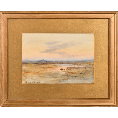 42 - Percy French (1854-1920) British. A Bogland Landscape, Watercolour, Signed, 6.75