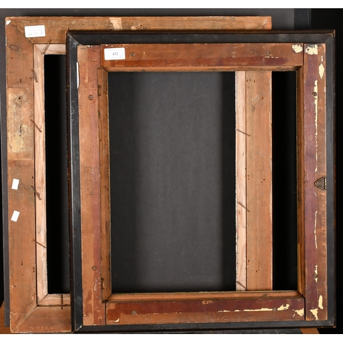 422 - 20th Century European School. A Darkwood Frame, with a gilt slip, rebate 17.5