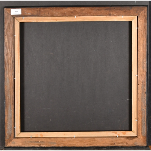 424 - Early 20thy Century English School. A Wooden Ribbed Frame, with a gilt slip, rebate 17