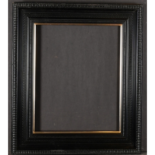 427 - 20th Century European School. A Black Painted Frame, with a gilt slip, rebate 16.5