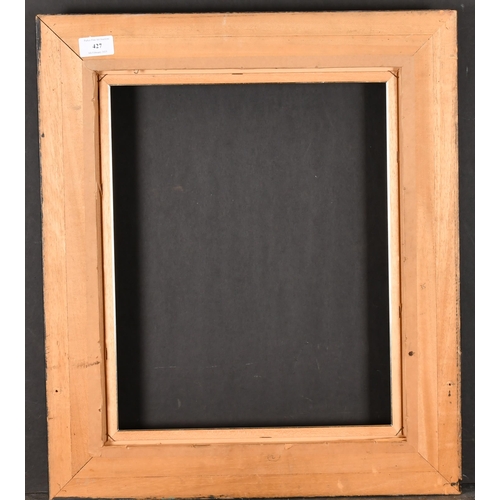 427 - 20th Century European School. A Black Painted Frame, with a gilt slip, rebate 16.5