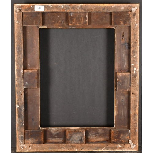 428 - 19th Century English School. A Painted Composition Frame, with swept corners, rebate 16.5