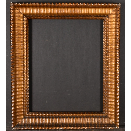 433 - 19th Century Italian School. A Gilt Composition Ribbed Frame, rebate 15.5